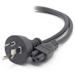 A product image of ALOGIC 2m Aus 3 Pin Wall to IEC C5 (Clover Leaf) Power Cable